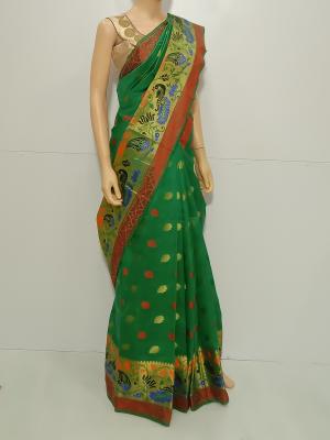 SAREE-HEENA-CHANDERICOTTON-GREEN-S0157-RS649