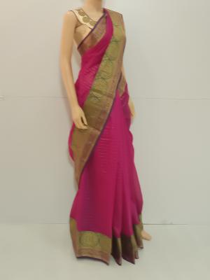 SAREE CHANDINI SILKCOTTON MEGENTA S0098 RS935
