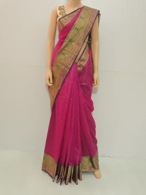 SAREE CHANDINI SILKCOTTON MEGENTA S0098 RS935