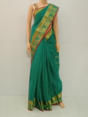 SAREE-HEENA-CHANDERICOTTON-GREEN-S0157-RS649