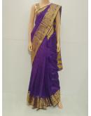 SAREE TREND SILKCOTTON DARKVOILET 0096 RS695