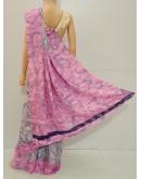 SAREE SONIYA SELF DESIGN CREPE AASH GREY  S0267 RS745 