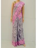 SAREE SONIYA SELF DESIGN CREPE AASH GREY  S0267 RS745 