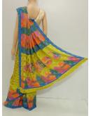 SAREE SHAKSI SELF EMPEDD BLUE GREEN S0326 RS745