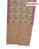 SAREE-PEACOCKSILK-LINEON-LITEBROWN-S0648-RS1145