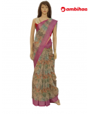SAREE-PEACOCKSILK-LINEON-YELLOWPINK-S0649-RS1145