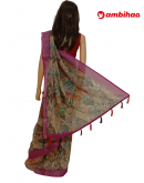 SAREE-PEACOCKSILK-LINEON-YELLOWPINK-S0649-RS1145