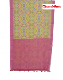 SAREE-PEACOCKSILK-LINEON-YELLOWPINK-S0649-RS1145