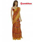 SAREE-PEACOCKSILK-LINEON-YELLOWORANGE-S0654-RS1145