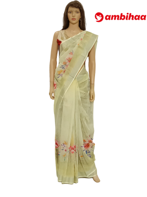 SAREE-APPLESILK-LINEON-BUTTER-S0659-RS1099