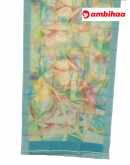 SAREE-APPLESILK-LINEON-SEABLUE-S0660-RS1099