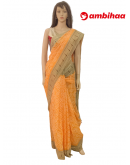 SAREE-CRAFTSILK-JUTECOTTON-ORANGE-S0665-RS950