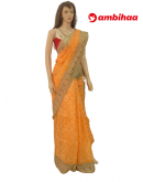 SAREE-CRAFTSILK-JUTECOTTON-ORANGE-S0665-RS950