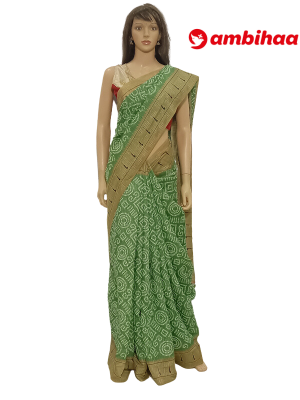 SAREE-CRAFTSILK-JUTECOTTON-GREEN-S0669-RS950