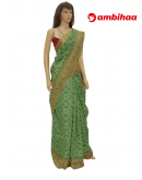 SAREE-CRAFTSILK-JUTECOTTON-GREEN-S0669-RS950